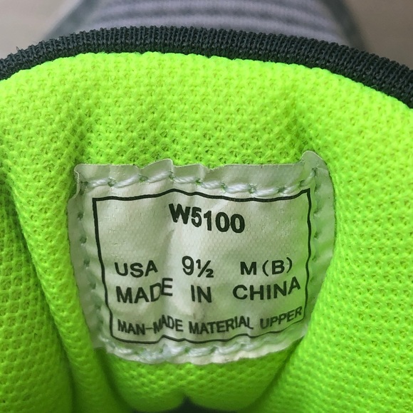 Women's 9.5 Propet Active Walking Shoes Billie W5100  Grey Lime Green Running - Picture 10 of 10